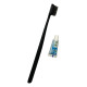 Disposable toothbrush with toothpaste 3 ml, Black